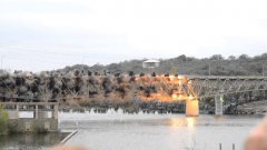 Bridge Implosion with slow motion