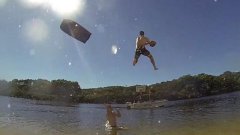 Epic slip and slide alley oop