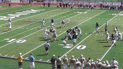 Jabrill Peppers runs through tacklers touch down