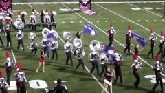 Seven tuba pileup during halftime show