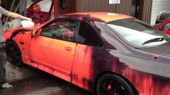 Nissan skyline with heat sensitive paint