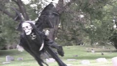 Flying Demon Halloween Prank