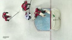 Hockey Goalie Bicycle Kick Save