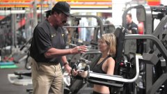 Arnold Schwarzenegger at Gym
