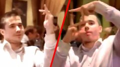 Deaf guest surprised people at the party