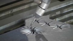 Cutting metal with water