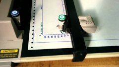 Pen plotter drawing a graph
