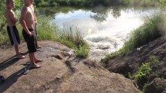 Girl BMX Bike Jump Fail