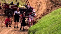 Dirt Bike Racer Flies From Bike Midair